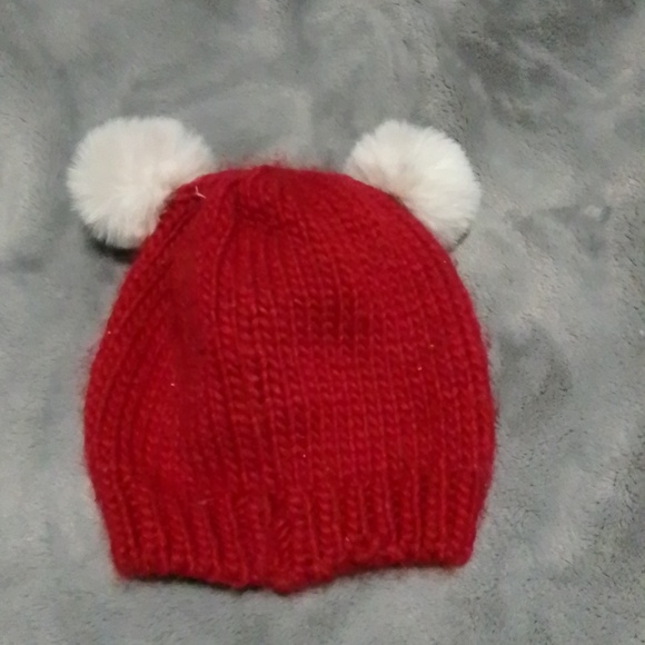 Infant/toddler beanie heart knitted - Picture 2 of 2